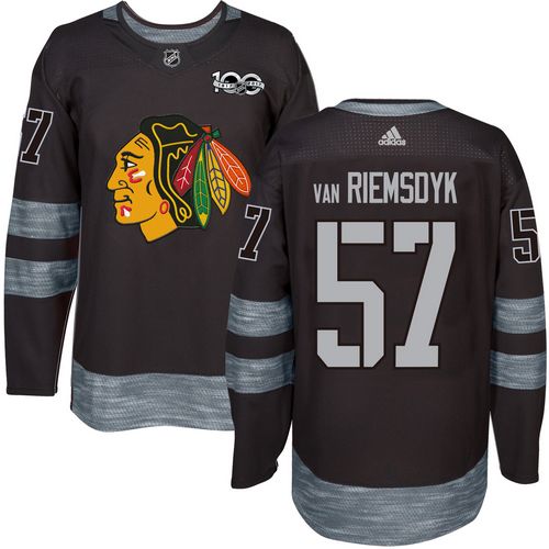 Blackhawks #57 Trevor Van Riemsdyk Black 1917-100th Anniversary Stitched NHL Jersey